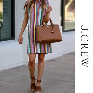 J.Crew Colorful Stripe Shirtdress